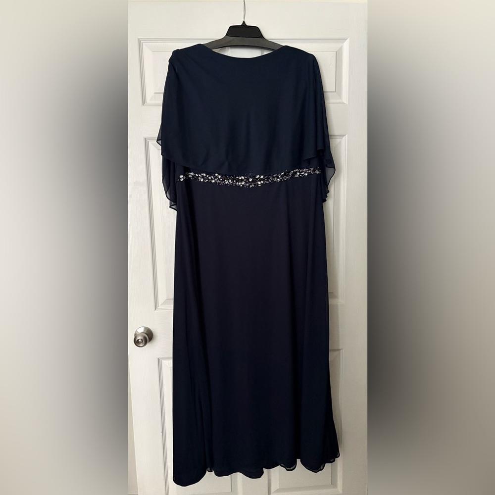 Formal Dress with attached Jeweled Belt